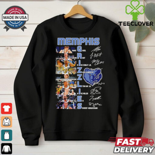 Memphis Grizzlies Marc Gasol Ja Morant Mike Conley Jr Zach Randolph Saez Carlton Gay Jr Allen Shareef Abdurrahim Signatures shirt