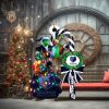 Baltimore Ravens NFL Skull Joker Christmas Tree Decorations Ornament