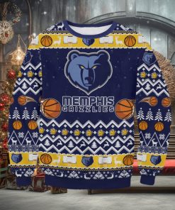 Memphis Grizzlies Ugly Xmas Wool Knitted Sweater