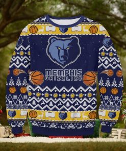Memphis Grizzlies Ugly Xmas Wool Knitted Sweater