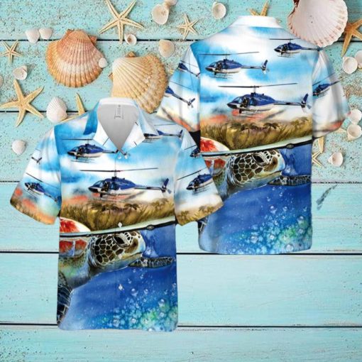 Memphis Police Bell 206B JetRanger III Hawaiian Shirt