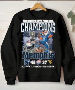 Memphis Tigers 2024 Scooter Coffee Frisco Bowl Champions 2D T Shirt