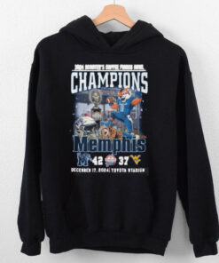 Memphis Tigers 2024 Scooter Coffee Frisco Bowl Champions 2D T Shirt