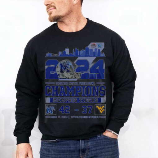 Memphis Tigers 2024 Scooter Coffee Frisco Bowl Champions Hoodie T Shirt