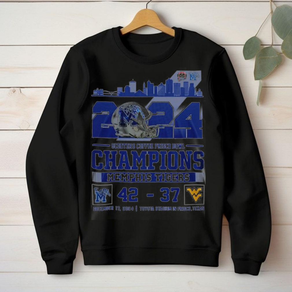 Memphis Tigers 2024 Scooter Coffee Frisco Bowl Champions Hoodie T Shirt Memphis Tigers 2024 Scooter Coffee Frisco Bowl Champions Hoodie T Shirt