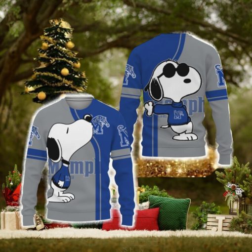 Memphis Tigers Champion Snoopy 3D Sweater All Over Printed For Men And Women
