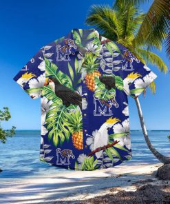 Memphis Tigers Floral Hawaiian Shirt