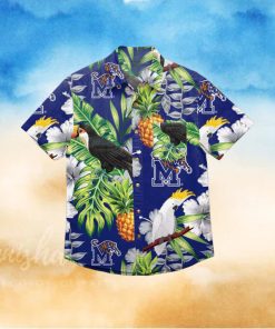 Memphis Tigers Floral Hawaiian Shirt