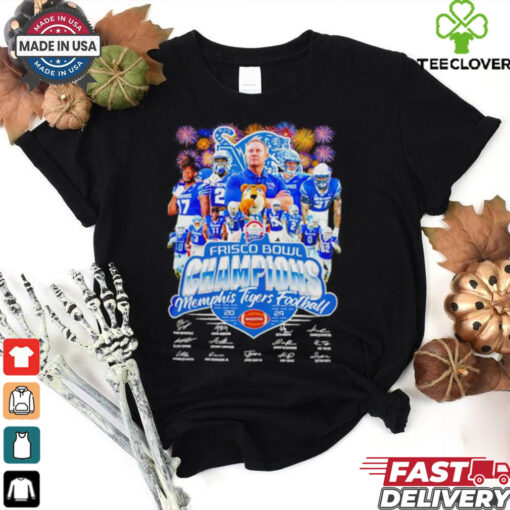 Memphis Tigers Football Frisco Bowl Champions signature 2024 shirt