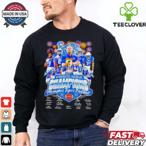 Memphis Tigers Football Frisco Bowl Champions signature 2024 shirt