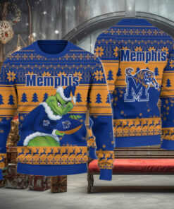 Memphis Tigers Grinch Ugly Christmas Sweater
