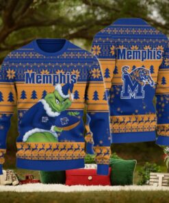 Memphis Tigers Grinch Ugly Christmas Sweater