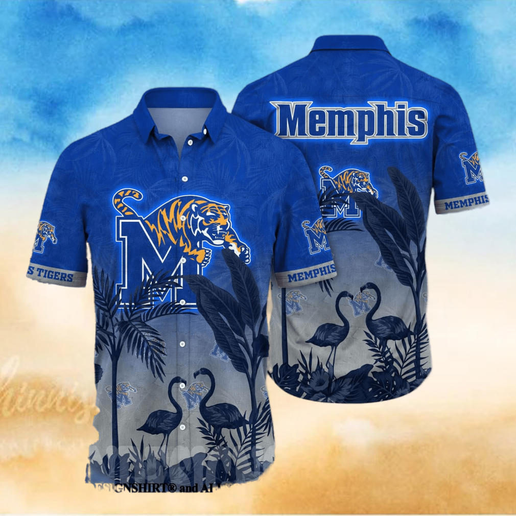 Memphis Tigers NCAA Floral All Over Print Classic Hawaiian Shirt Memphis Tigers NCAA Floral All Over Print Classic Hawaiian Shirt