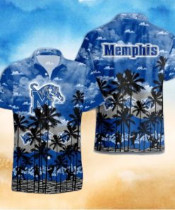 Memphis Tigers Palms Tree Hawaiian Shirt
