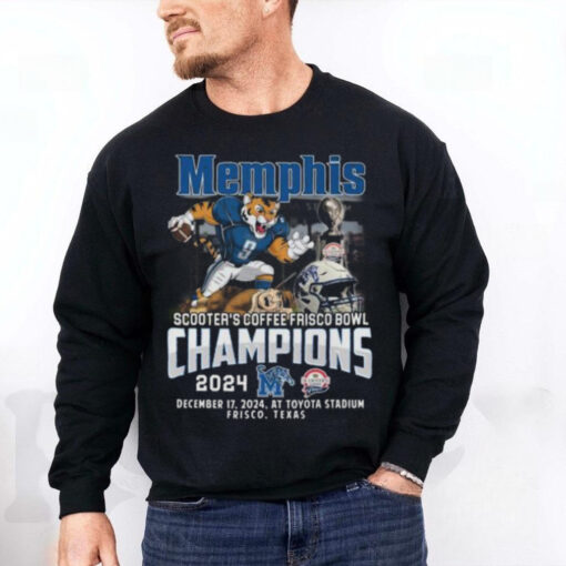 Memphis Tigers Scooter’s Coffee Frisco Bowl 2024 Champs T Shirt