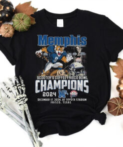 Memphis Tigers Scooter’s Coffee Frisco Bowl 2024 Champs T Shirt