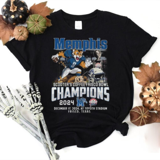 Memphis Tigers Scooter’s Coffee Frisco Bowl 2024 Champs T Shirt