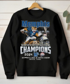 Memphis Tigers Scooter’s Coffee Frisco Bowl 2024 Champs T Shirt