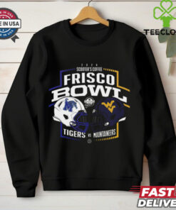 Memphis Tigers Vs West Virginia Mountaineers 2024 Scooter Coffee Frisco Bowl Unisex T Shirt