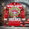 Black Cat Meowy Christmas All Over Print Ugly Xmas Wool Sweater