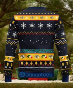 Men And Women Christmas Gift NHL Nashville Predators Cute 12 Grinch Face Xmas Day 3D Ugly Christmas Sweater