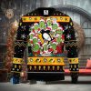 Boba Fett Baby Yoda Star Wars Shooting Pew Pew Knitted Ugly Xmas Sweater