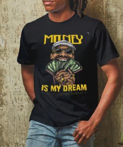 Men Big Print Money in my mind Black Printed TShirt