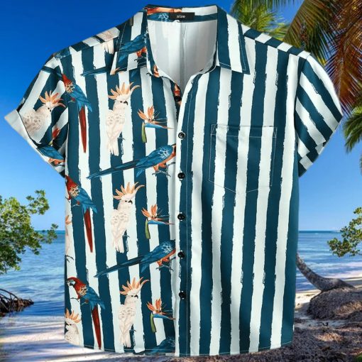 Men Custom Cotton Leisure Hawaiian Shirt