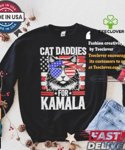 Men Kamala Cat Daddies For Kamala USA Flag Shirt