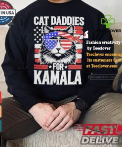 Men Kamala Cat Daddies For Kamala USA Flag Shirt