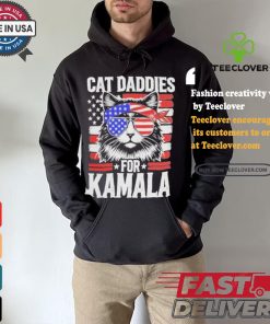 Men Kamala Cat Daddies For Kamala USA Flag Shirt