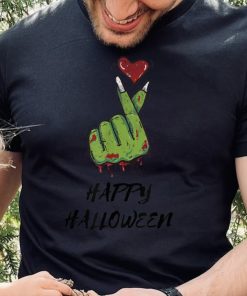 Men Women Love Heart Zombie Halloween Party Zombies T Shirt