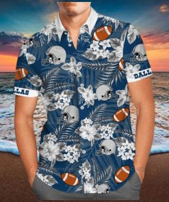 Men s NFL Dallas Cowboys Hawaiian Shirts Tropical Summer Beach Shirt