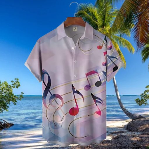 Men s Tiki Chest Pocket Short Sleeve Hawaiian Shirt