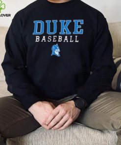 Men’S Champion Royal Duke Blue Devils Stacked Logo Softball Pullover Shirt