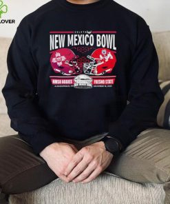 Men’s 2023 New Mexico Bowl NMSU Aggies vs Fresno State Bulldogs helmet hoodie, sweater, longsleeve, shirt v-neck, t-shirt