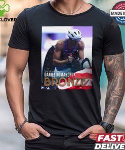 Men’s 400 T54 Daniel Romanchuk Bronze Medal Paris Paralympics 2024 Poster t shirt