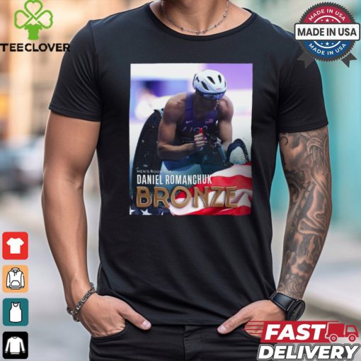 Men’s 400 T54 Daniel Romanchuk Bronze Medal Paris Paralympics 2024 Poster t shirt