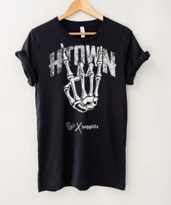 Men's '47 Black Houston Texans x Hogglife Skeleton Hand T Shirt