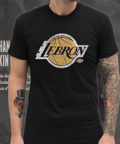 Men's '47 LeBron James Los Angeles Lakers Player Logo Vintage T Shirt