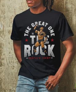 Men's 500 Level Black The Rock The Great One T Shirt 1 Men's 500 Level Black The Rock The Great One T Shirt