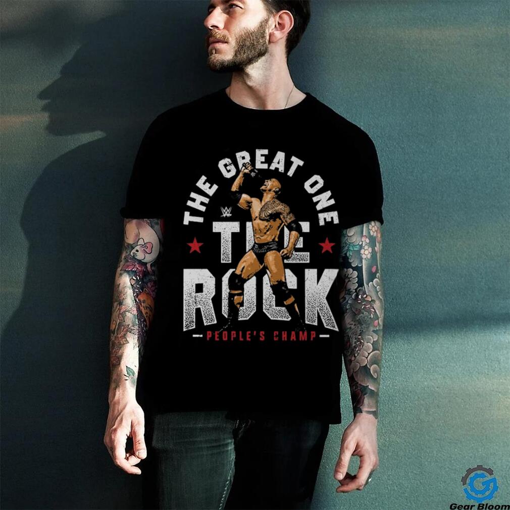 Men’s 500 Level Black The Rock The Great One T Shirt Men’s 500 Level Black The Rock The Great One T Shirt