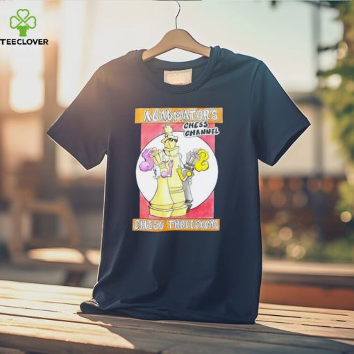 Men’s Agadmator’s chess channel chess threesome shirt