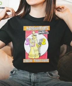 Men’s Agadmator’s chess channel chess threesome shirt