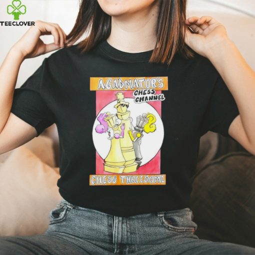 Men’s Agadmator’s chess channel chess threesome shirt