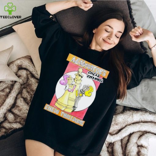 Men’s Agadmator’s chess channel chess threesome shirt