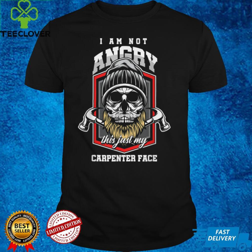 Mens Angry Carpenter Face Bearded Skull Woodworker Craftsman Wood T Shirt Mens Angry Carpenter Face Bearded Skull Woodworker Craftsman Wood T Shirt