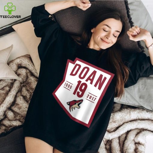 Men’s Arizona Coyotes Shane Doan Fanatics Branded Black Retirement State Fill T Shirt