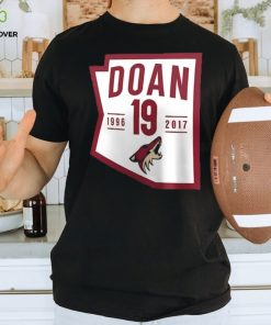 Men's Arizona Coyotes Shane Doan Fanatics Branded Black Retirement State Fill T Shirt