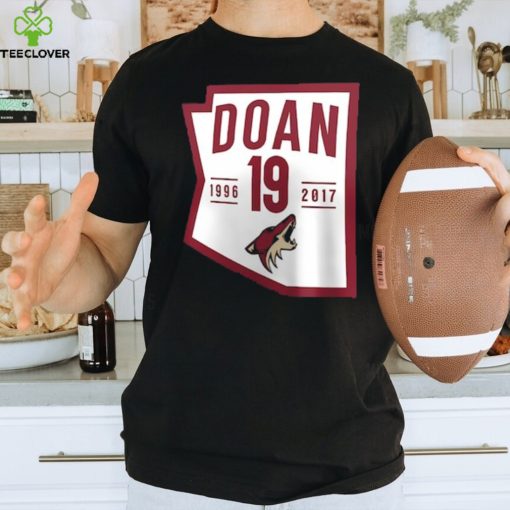 Men’s Arizona Coyotes Shane Doan Fanatics Branded Black Retirement State Fill T Shirt